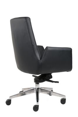 Conjoined Armrest 360 Degree Leather Revolving Chair With Castors